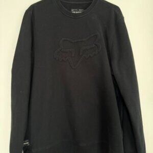 $90 Retail Price Fox Racing Black Crewneck Sweatshirt XL